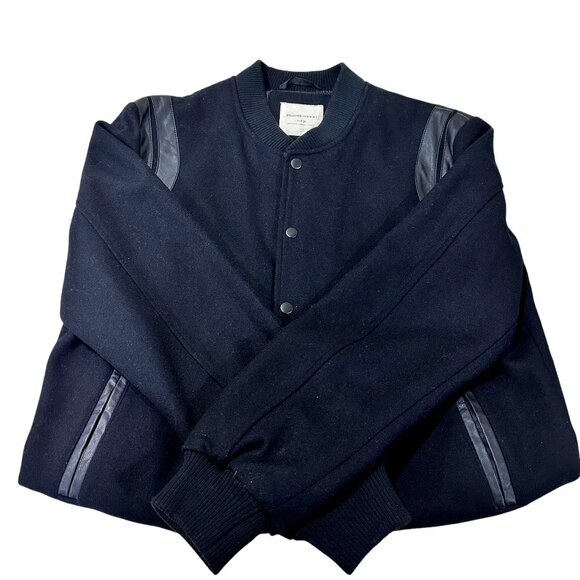 Selected Homme Teddy Varsity Style Jacket Black - Picture 1 of 10